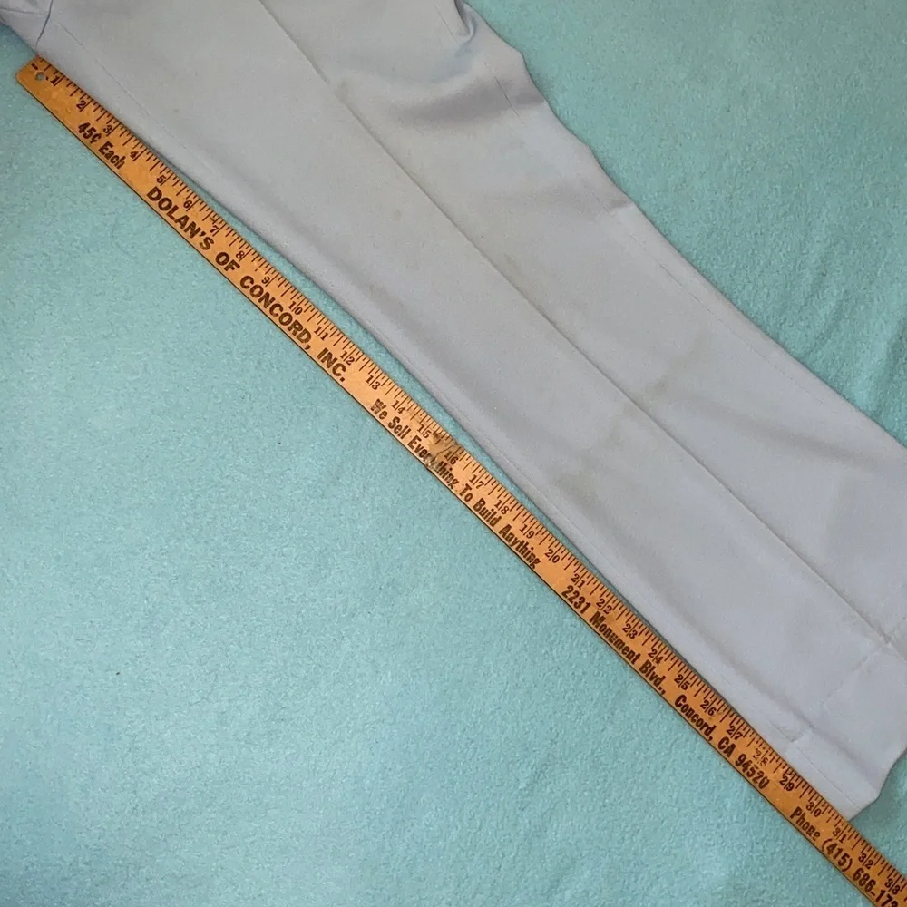 JCPenney 1970’s Flight 1 leisure suit jacket slacks polyester sky blue size 44R